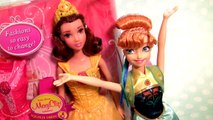 Princess Belle & Elsa are Bridesmaids of Anna Magiclip Dress-up Dolls Disney Frozen Fever Anna Doll