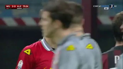 4-0 Alessio Romagnoli Goal Line T. Goal HD - AC Milan 4-0 Alessandria Coppa Italia 01.03.2016 HD