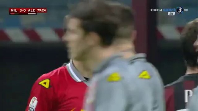 4-0 Alessio Romagnoli Goal Line T. Goal HD - AC Milan 4-0 Alessandria Coppa Italia 01.03.2016 HD