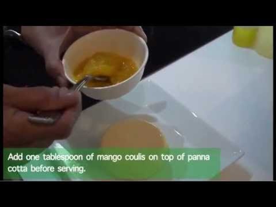What's cookin' with AHA: Panna Cotta with Mango Coulis