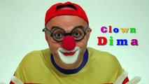 Childrens Videos: Car Clown Toy Car Convoy & Railway Train Locomotive (videos for kids)