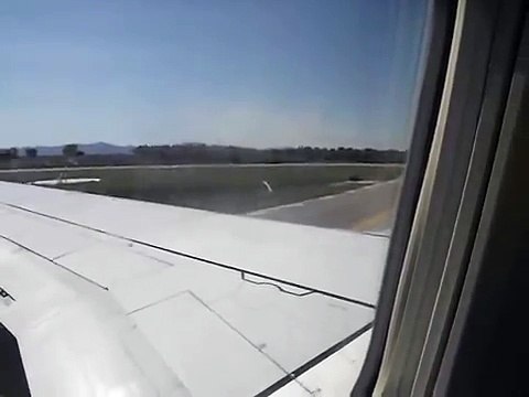 Taxi out, take off and climb out from Girona Airport, Ryanair flight to Dublin
