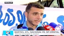 Mariano Soso en la previa entre Nacional y Sporting Cristal · Copa Libertadores 2016 (grupo 4, fecha 2)