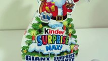 GIANT Kinder Maxi Surprise Egg Unwrapping   Size Comparison Versus Regular Kinder Surprise Eggs!