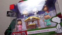 Peanuts Movie Charlie Brown Christmas 2015 Nativity Set Unboxing Toy Video Charlie Snoopy