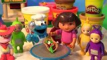 Dora The Explorer Cooks for The Teletubbies and Cookie Monster Chef, Part 4