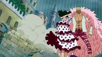 Viola vs Doflamingo. HIERRO LAGRIMA! TEARWHALES! One Piece 731 [HD] Eng Sub