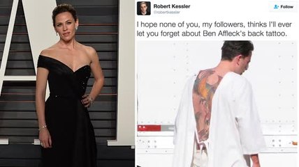 Jennifer Garner se mete con el tatuaje de la espalda de Ben Affleck