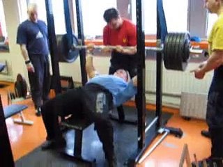 METAL Gym Training-Ano Turtiainen 232.5Kg hangbar benchpress