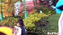 USJ ワンダーランドの 公園 で 滑り台 水遊び して遊んだよ♫ こどもとお出かけ family fun Theme Park Universal Studios Japan