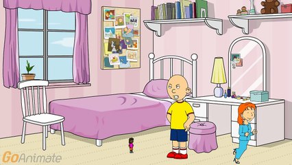 Caillou punishes Rosie and gets grounded