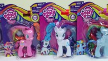 My Little Pony Rainbow Power Crystal Pony Hair Style Set Rainbow Dash Rarity Pinkie Pie Fluttershy!