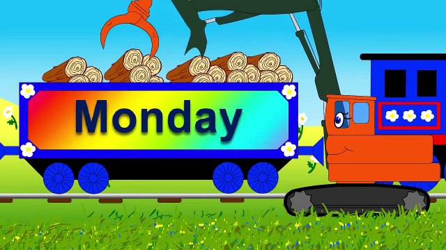 Мультик на английском. Дни недели паровозик Чу-Чу. Days of the week song with Choo Choo train.