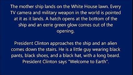 Aliens visit the whitehouse joke
