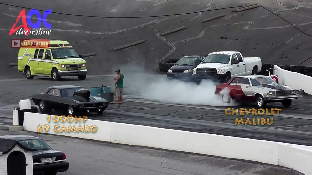 1000HP Camaro SS VS Malibu GoPro SANAIR DRAG