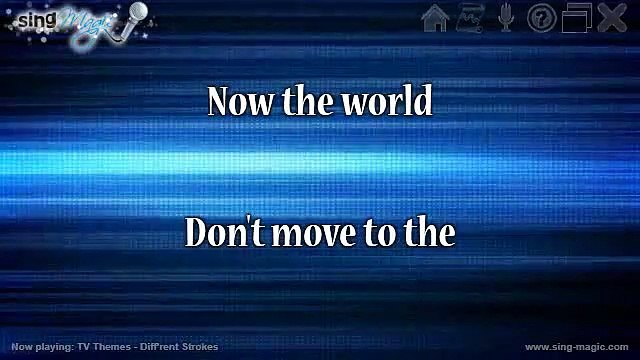 Diffrent Strokes in the style of TV Themes karaoke version
