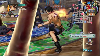 One Piece Pirate warriors 3 dream log walkthrough with ace