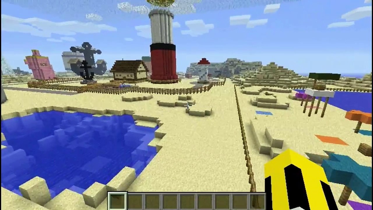 Minecraft Spongebob Map Gameplay Bikini Bottom