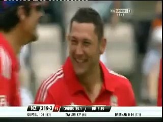Bresnan slower ball going wrong England v NZ