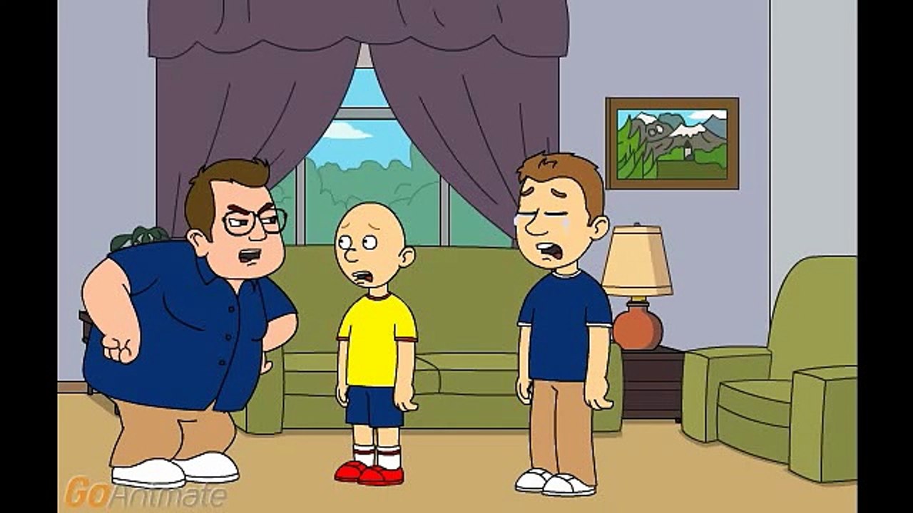 Caillou teases Andrew and gets grounded