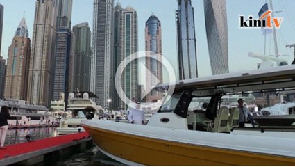 Kapal layar mewah di pamer di Dubai