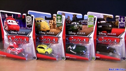 Cars 2 Mike Lorengine, Harumi, David Hobbscap with Headset, FRANCA Diecast CASE F Disney Pixar 2013