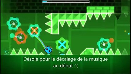 Geometry Dash : Preview of my level : "MegaElectroDinamyx" by MonsterSlimeFR (Me)