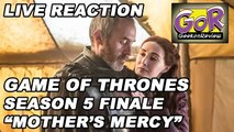 Live Reaction Game of Thrones S5E10 Mothers Mercy