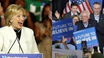 Clinton celebrates Super Tuesday win while Sanders vows victory for 'the people'