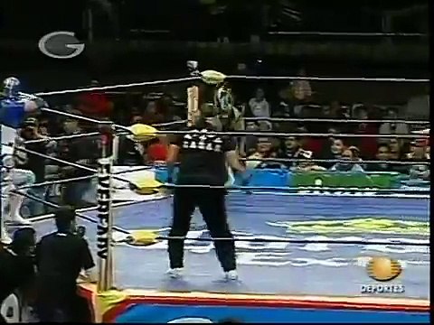 AAASinLimite 2009-01-18 Guanjuato 02 Aero Star, El ?ngel & Laredo Kid vs. R?o Bravo, Tito Santana & Tigre Cota