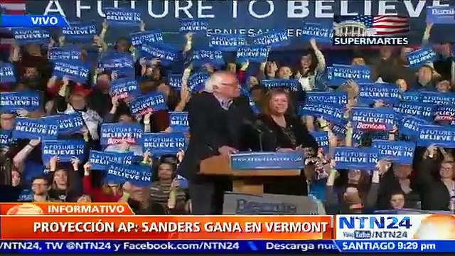 Esta campaña no se trata solo de elegir un presidente, sino de transformar Estados Unidos” Bernie Sanders