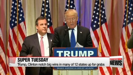 Trump, Clinton notch big wins on Super Tuesday
