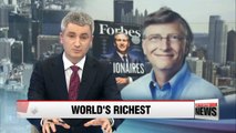 Bill Gates tops 2016 list of world's billionaires