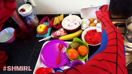 SPIDERMAN vs Pink SPIDERGIRL Valentines Day In Real Life! Kisses Spidergirl Superhero Movie! SHMIRL