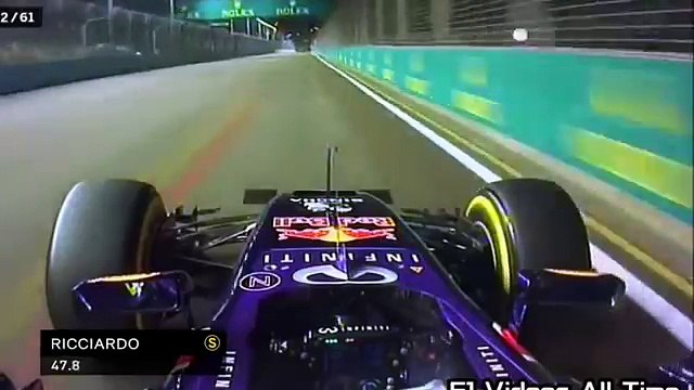 F1 2015 Daniel Ricciardo Onboard lap Singapore 2015 #18