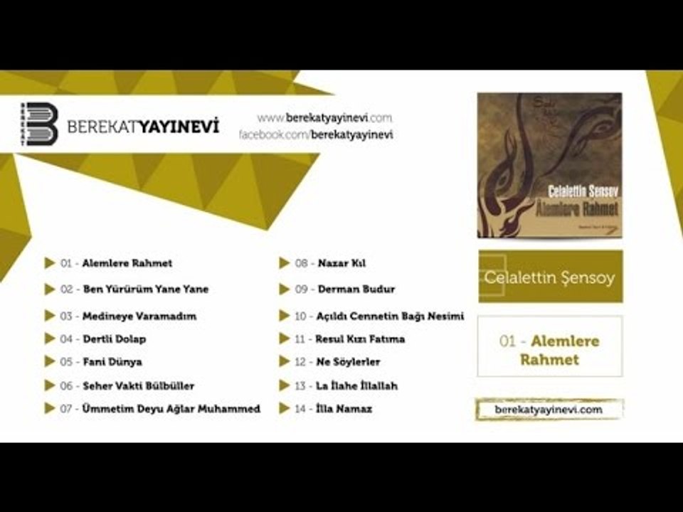 Müziksiz İlahiler -Celalettin Şensoy - Ben Yürürüm Yane Yane