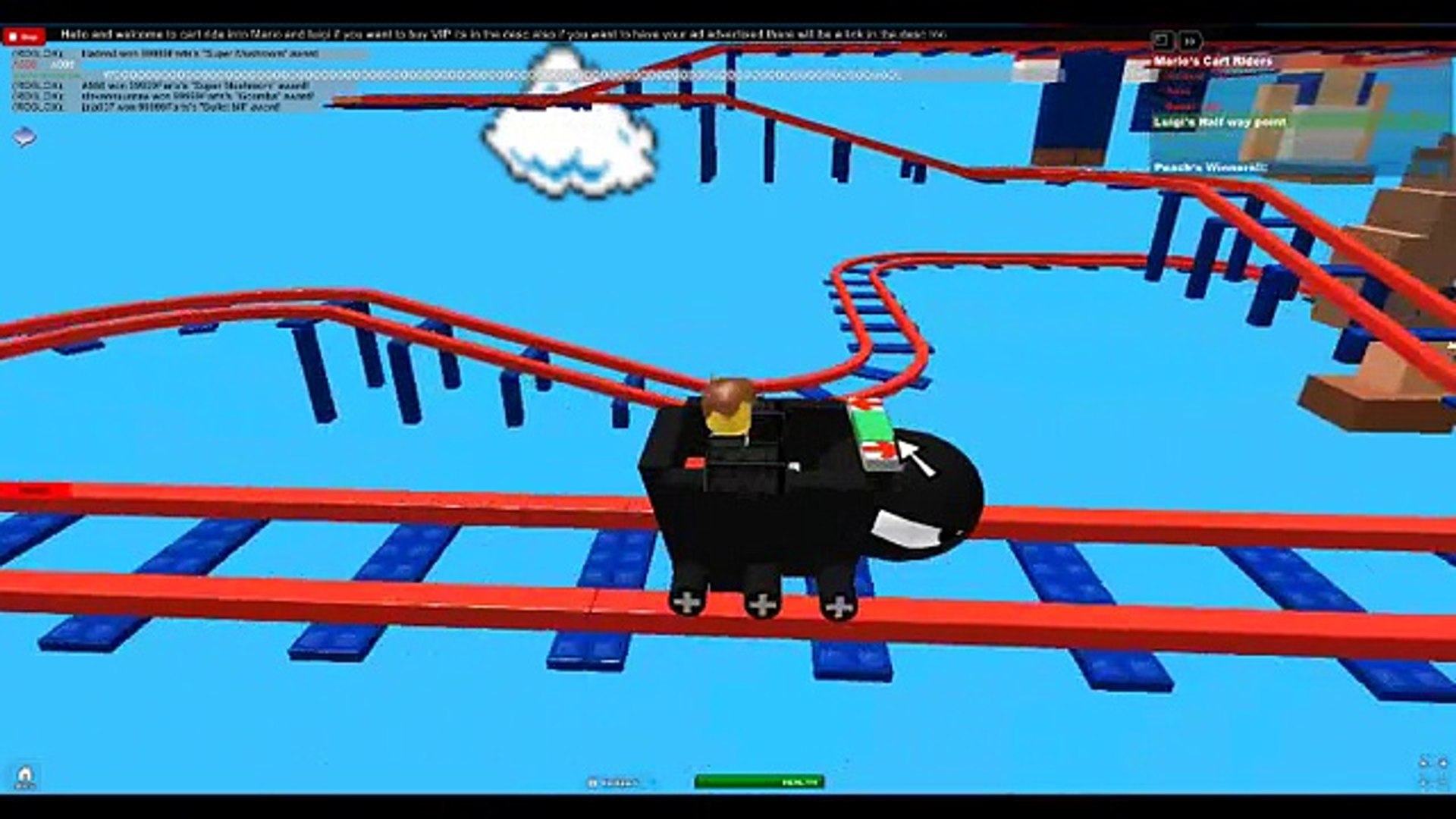 Cart Ride Into Mario And Luigi Creator Is Online Video Dailymotion - cart ride into roblox roblox