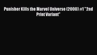 Download Punisher Kills the Marvel Universe (2000) #1 2nd Print Variant  Read Online