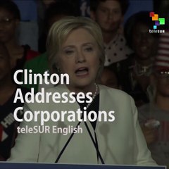 Clinton Talks Tough to Corporations