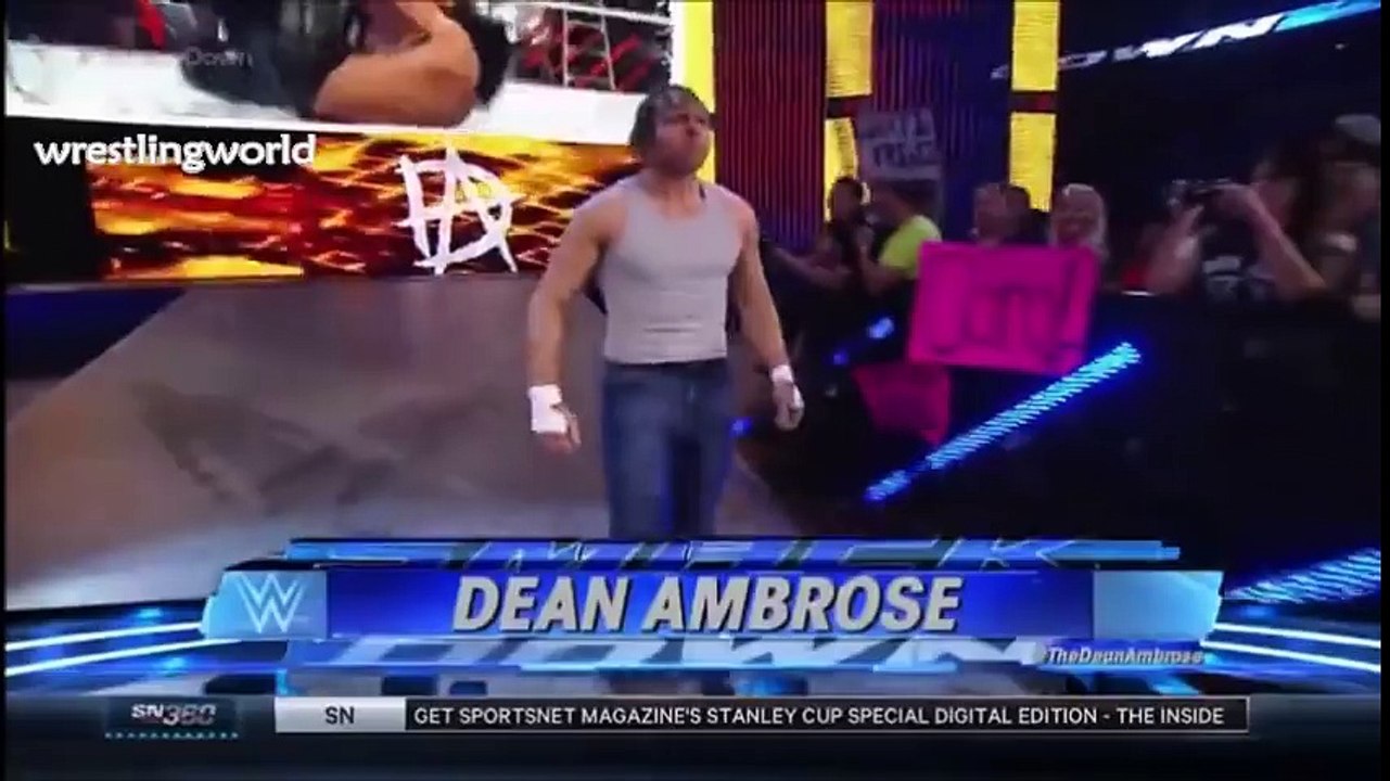 Roman Reigns & Dean Ambrose Vs Kane & Shemus 18 June 2015