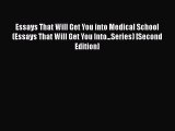 [PDF] Essays That Will Get You into Medical School (Essays That Will Get You Into...Series)