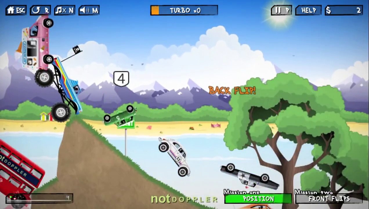 Jocuri cu masini de curse, camioane monstru, masini mici si mari, cascadorii si viteza