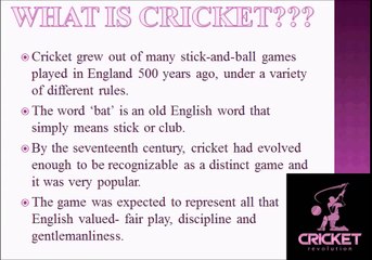 History _ History of Cricket _ The Evolution