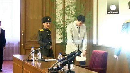 Задержанный в КНДР студент из США признался в совершённом им преступлении.