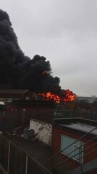 Huge Plume of Smoke Seen Above Large Blaze in Stafford