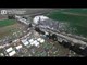 Aerial Footage Reveals Crowded Transit Camp on Greece-Macedonia Border