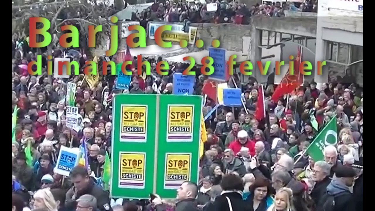 Barjac 2016 : rassemblement contre le gaz de schiste