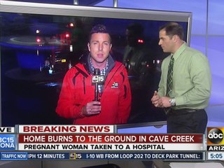 Woman in hospital after Cave Creek fire
