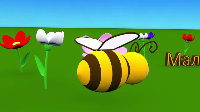Развивающий мультфильм для детей от 12 до 36 месяцев. Пчёлка и геометрические формы - часть 1.