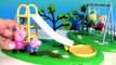 Peppa Pig Muddy Puddle Playground Playset Sliding in a Puddle of Bathtime Paint Disney Frozen Anna